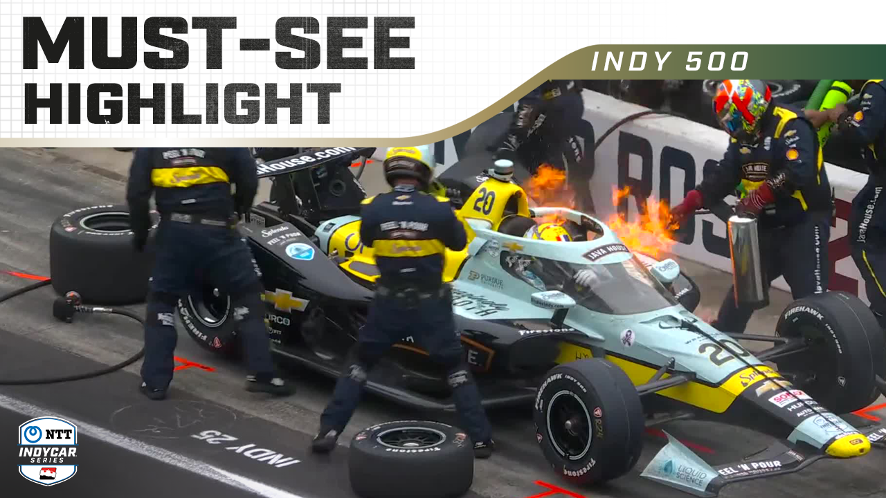 thumbnail for Fire Cuts Short Alexander Rossi’s Promising Indy 500 Run